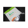 custom printed plastic small aluminum foil zip lock bag/plain foil zip lock bag